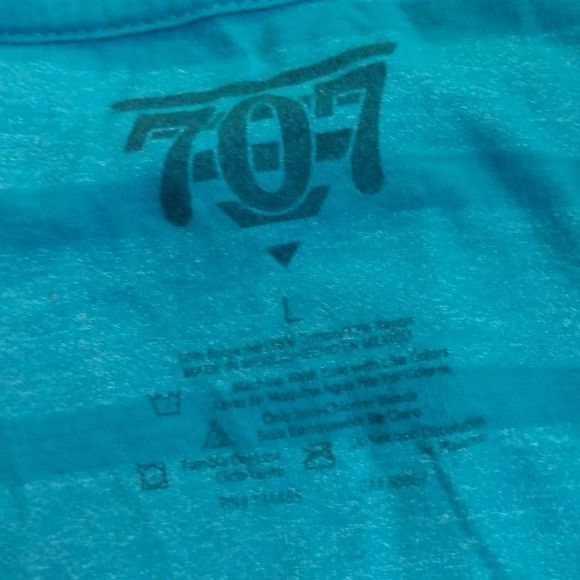 707 Women's Striped V-Neck Unisex Casual Shirt In A Large - Picture 12 of 12